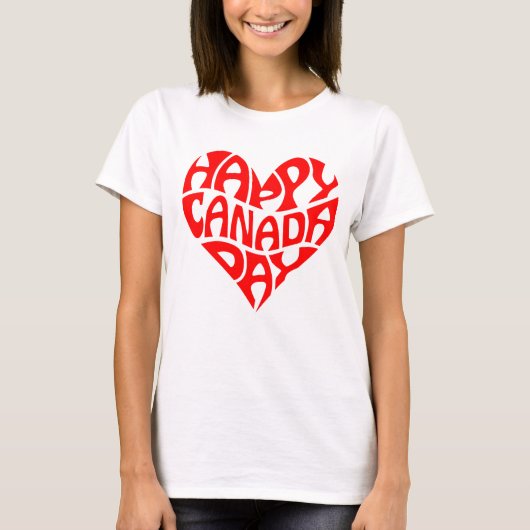 T-shirt Bonne fête du Canada (Devant)