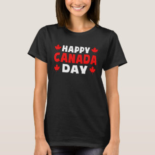 T-shirt Bonne fête du Canada Chemise mignonne Feuille d'ér