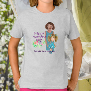 T-shirt BONNE fille du JOUR de la mère