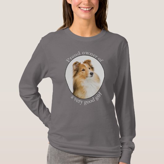 T-shirt Bonne fille Sheltie (Devant)