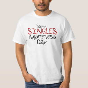 T-shirt Bonne Journée de sensibilisation aux célibataires