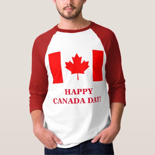 T-SHIRT BONNE JOURNÉE DU CANADA! (Devant)