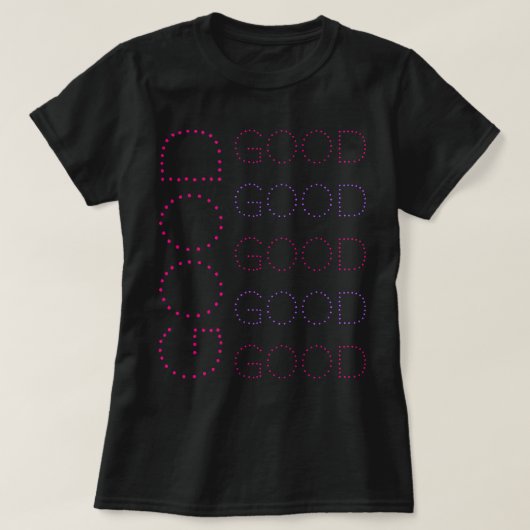 T-shirt BONNE Lavande Et Pink Chic Typographie Dotée (Design devant)