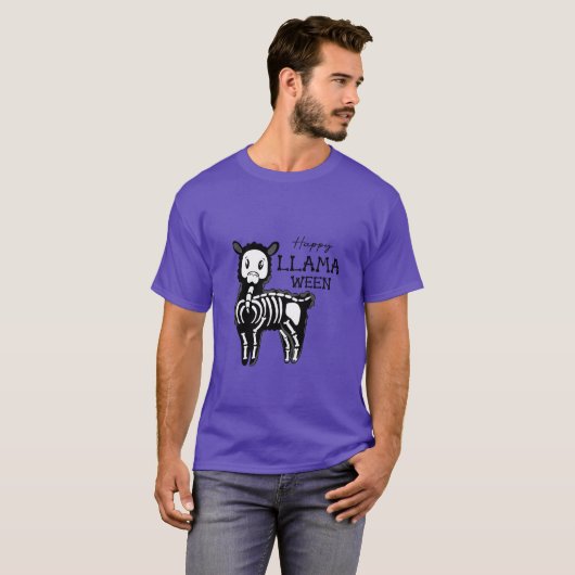 T-shirt Bonne Llamaween (Devant entier)