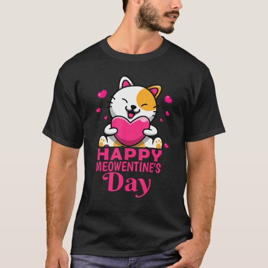T-shirt Bonne Meowentines Journée Couples mignons Valentin (Devant)