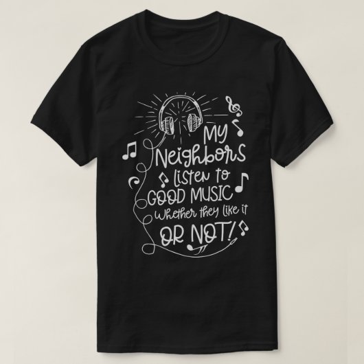 T-shirt Bonne musique (Design devant)