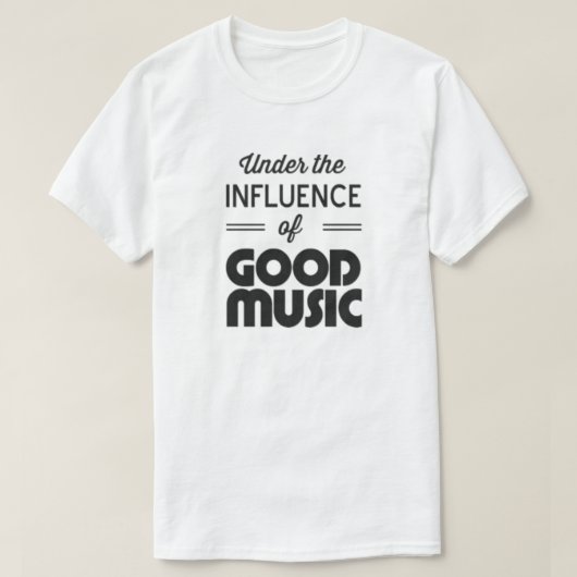 T-shirt bonne musique (Design devant)