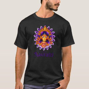 T-shirt Bonne Navratri Durga déesse Navaratri Festival Hi