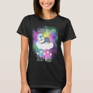 T-shirt Bonne nuit bien dormir Penguin Pour les enfants
