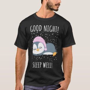 T-shirt Bonne nuit Dormez bien Penguin pour les enfants