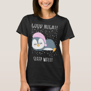 T-shirt Bonne nuit Dormez bien Penguin pour les enfants