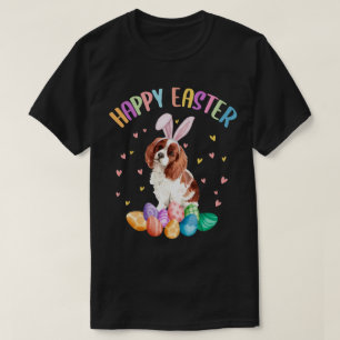 T-shirt Bonne Pâques mignonne Bunny Cavalier Roi Charles