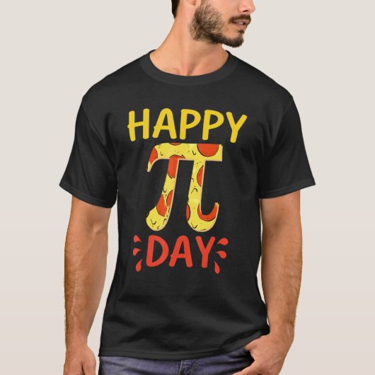 T-shirt Bonne Pizza Pi Day (Devant)