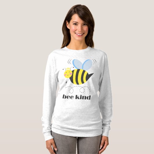 T-shirt Bonne princesse d'abeille avec couronne et slogan  (Devant entier)