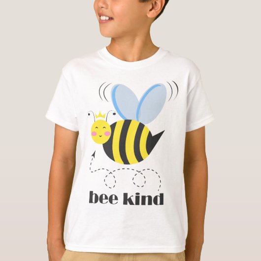 T-shirt Bonne princesse d'abeille avec couronne et slogan (Devant)