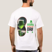 T-shirt Bonne Saint Patrick ! - Bière verte et bière brune (Dos)