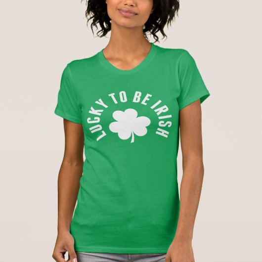 T-shirt Bonne Saint Patrick's Day | Heureux D'Être Irlanda (Devant)
