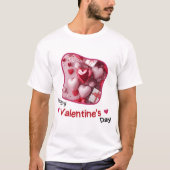 T-shirt Bonne Saint-Valentin - Bien-aimée histoire de dévo (Devant)