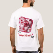 T-shirt Bonne Saint-Valentin - Bien-aimée histoire de dévo (Dos)