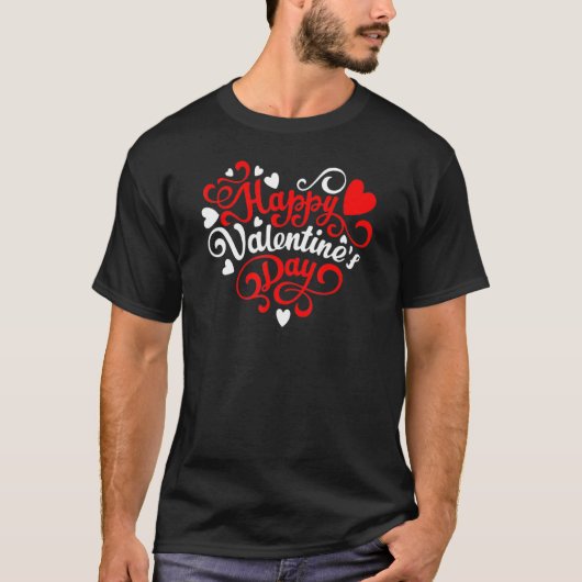 T-shirt Bonne Saint Valentin Coeur Saint Valentin O (Devant)