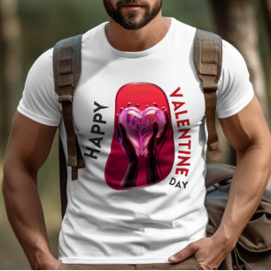 T-shirt Bonne Saint-Valentin - Coeurs dévoués Amour