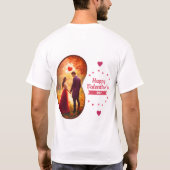 T-shirt Bonne Saint-Valentin - Flames passionnées Amour (Dos)