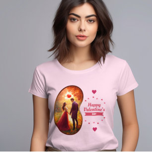 T-shirt Bonne Saint-Valentin - Flames passionnées Amour