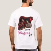 T-shirt Bonne Saint-Valentin - Souhaits passionnés (Dos)