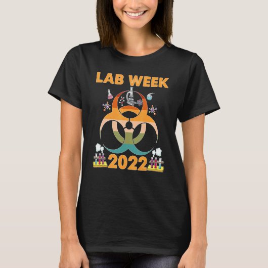 T-shirt Bonne semaine de laboratoire 2022 Technologues de (Devant)