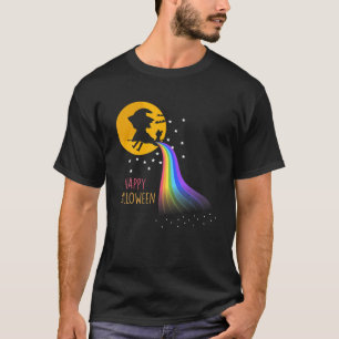T-shirt Bonne Sorcière Gay pride Halloween - Drapeau arc-e