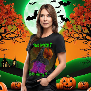 T-shirt Bonne sorcière mauvaise sorcière fête d'Halloween