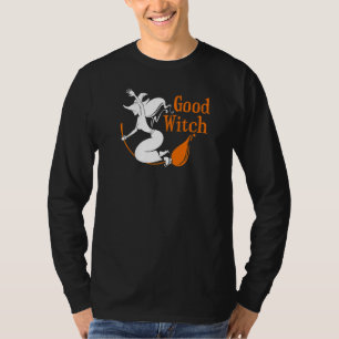 T-shirt Bonne Sorcière Volant Sur Broomstick