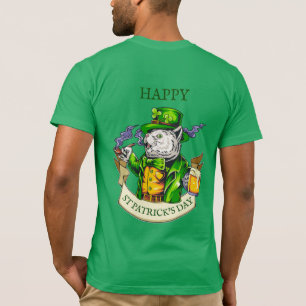 T-shirt Bonne St. Patrick's Day Bière Irlandais Chat drôle