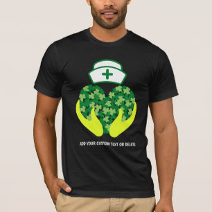 T-shirt Bonne St Patrick's Day Nurse Shamrock Clover