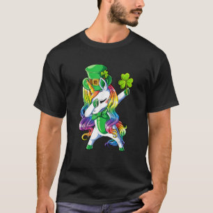 T-shirt Bonne St Patrick's Day Unicorn Face Shamrock irlan