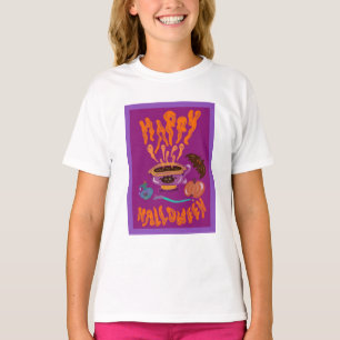 T-shirt Bonne tasse de café de sorcière amoureux des chats