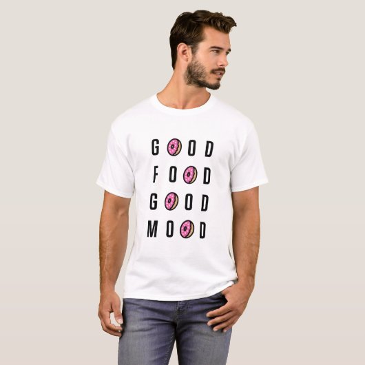 T-shirt Bonne typographie de beignet de l'humeur | de (Devant entier)
