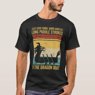 T-shirt Bonnes Bombes À Pagaie Longue Dure En Course De Ba