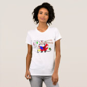 T-SHIRT BONNES FÊTES INFIRMIÈRE DE PÈRE NOËL (Devant entier)