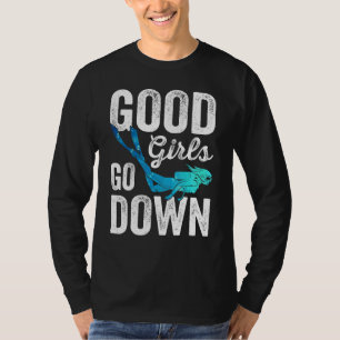 T-shirt Bonnes Filles En Plongée Sous-Marine