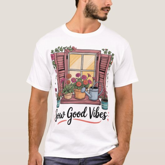 T-shirt bonnes vibrations (Devant)