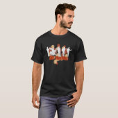 T-shirt Bonnes vibrations - noir (Devant entier)