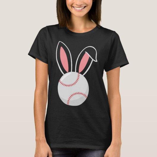 T-shirt Bonnet de baseball de Pâques Oreilles Amusants de  (Devant)