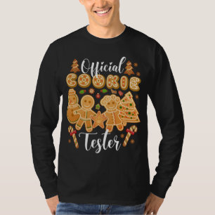T-shirt Bonnet de Noël officiel Tester Gingpain de Noël Ba