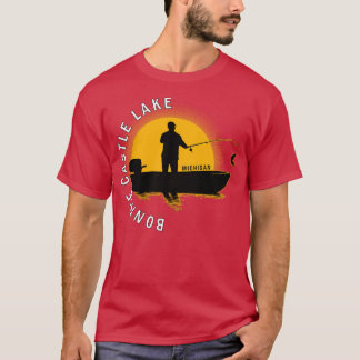 T-shirt Bonnie Castle Lake Fishing Michigan Sunrise