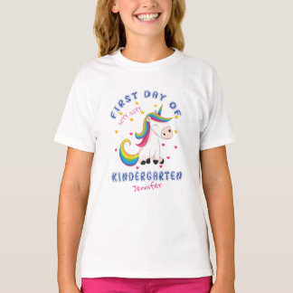 T-shirt Bonny Unicorn Personnalisée maternelle de premier 