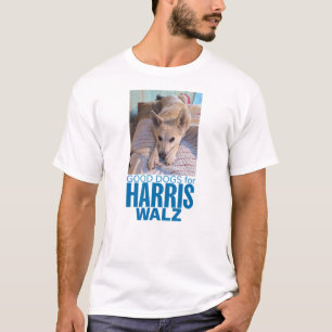 T-shirt Bons chiens pour Harris/Walz