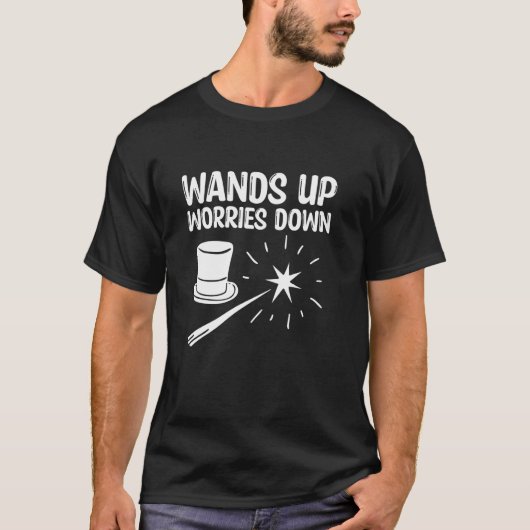 T-shirt Bons de réduction Wands Up Worries Down (Devant)