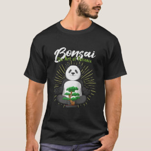 T-shirt Bonsaï Le De La Patience Japon Zen Panda Baseball