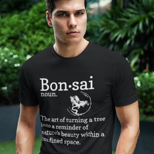 T-shirt Bonsai Tree Définition Drôle Jardin Japonais